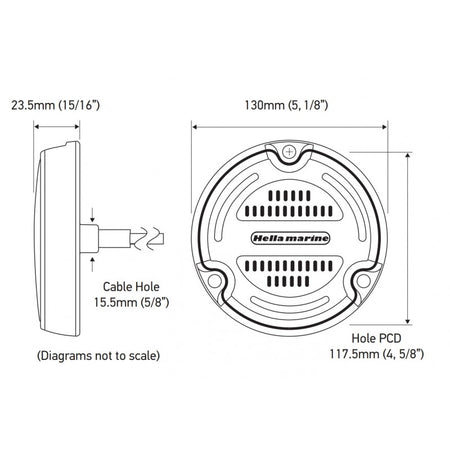 Faro Sub Apelo A3 Led Bronze B/Blu