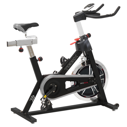 Indoor Cycle SRX-50S con Sistema di Frenaggio a Pattini e Trasmissione a Catena, Sella e Manubrio Regolabili