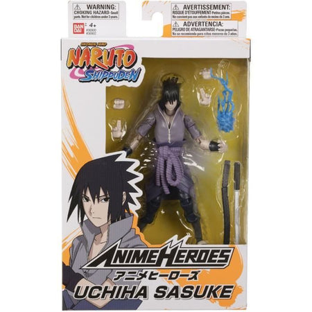 Anime Heroes - Naruto Shippuden - Figura di eroi anime 17 cm - Sasuke Uchiwa