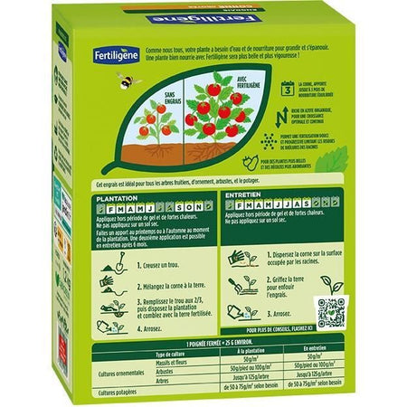 Concime per corno frantumato UAB FERTILIGENE - FCOR12 - 1,2 kg - Per la radicazione - 1 applicazione per 3 mesi