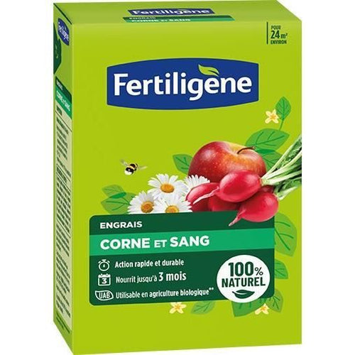FERTILIGENE Concime corno e sangue - FCOSAN12 - 1,2 kg - Azione rapida e duratura - Nutre fino a 3 mesi