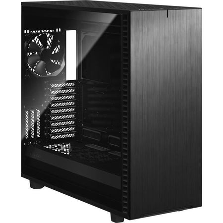DESIGN FRATTALE Define 7 XL Pannello in vetro temperato trasparente nero