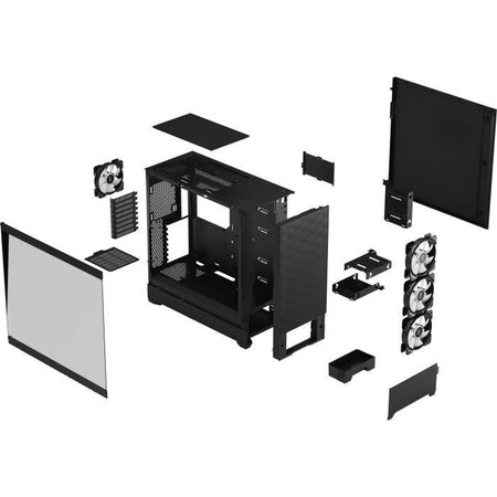Design frattale - pop xl air rgb nero tg - pc - custodia nera (fd -c -por1x -06)