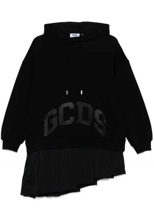 GCDS Abito LOUNGE LOGO HOODIE MINI DRESS da donna