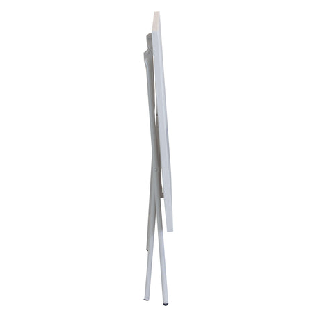 ROMANUS - tavolo da giardino pieghevole in ferro 110x70 Tortora