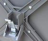 OPERA - tavolo da giardino in metallo 70x70 Taupe