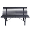 LORA - panca da giardino in metallo cm 130x75x79 h Antracite