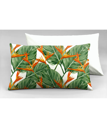 Set 2 federe coppia di federe bifaccia doubleface stampa digitale cotone Made in Italy AFRICA/BIANCO