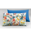 Set 2 federe coppia di federe bifaccia doubleface stampa digitale cotone Made in Italy TROPICI/BLUETTE