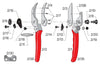 Felco 2 Forbice Per Potatura con Lama e Controlama in Acciaio 215 mm. Felco