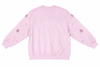 Felpa donna Jijil rosa con applicazioni decorative