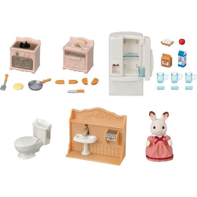 The Cozy Cottage e Maman Furnishings Set - Sylvanian Families - 5449 - da 3 anni