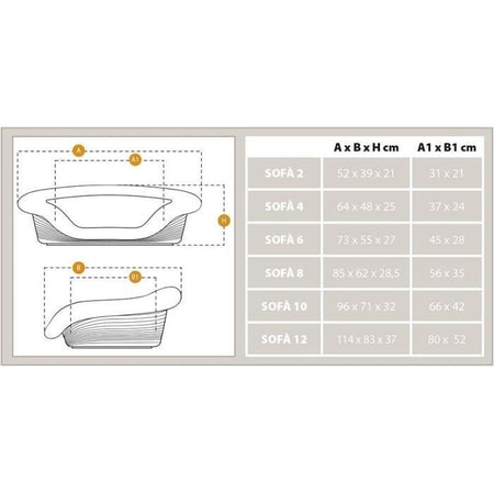 Cesto - FERPLAST - DIVANO 6 - Design moderno - Cuscino fantasia - Antiscivolo