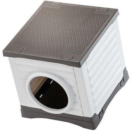 Nicchia - FERPLAST - PETVILLA 50 - 38,5 x 43 x 38,5 cm - Bianco / Grigio