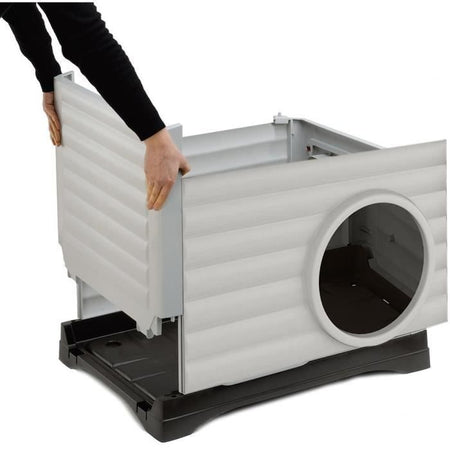 Nicchia - FERPLAST - PETVILLA 50 - 38,5 x 43 x 38,5 cm - Bianco / Grigio