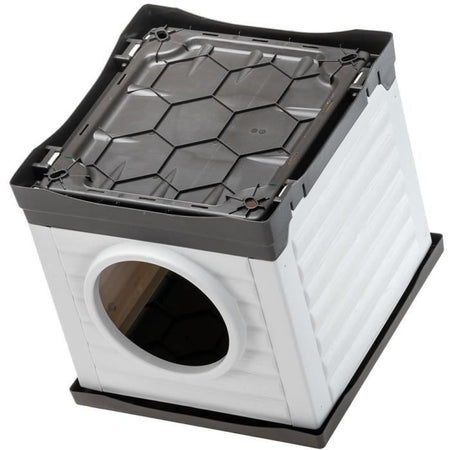 Nicchia - FERPLAST - PETVILLA 50 - 38,5 x 43 x 38,5 cm - Bianco / Grigio