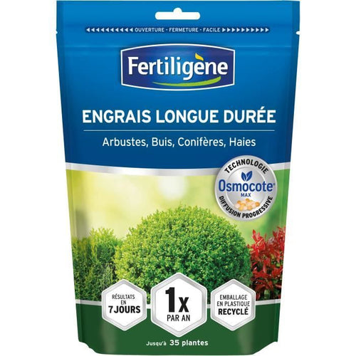 FERTILIGeNE - Osmocote max Concime a lungo termine Arbusti, Bosso, Conifere, Siepi 700g
