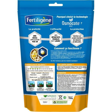 FERTILIGeNE - Concime a lunga durata Osmocote max Agrumi e piante mediterranee 700g