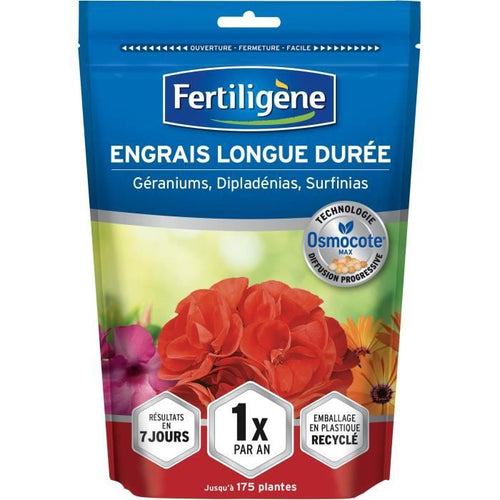 FERTILIGeNE - Concime a lunga tenuta Osmocote max Geraniums, Dipladenias, Surfinias 700g