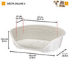Pattumiera Siesta Deluxe in plastica taglia 6 nera