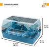 Gabbia - FERPLAST - DUNA FUN LARGE - 3 livelli - 71,5 x 46 x 41 cm - Blu