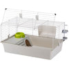 Gabbia - FERPLASTE - CAVIE 80X1 - 77 x 48 x 42 cm - Grigio chiaro