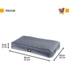 Cuscino per cani - FERPLAST - POLO - 80 x 50 x 8 cm - Grigio - Antigraffio
