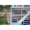 FERPLAST Cage Barn 80-78 x 48 x 65 cm - Grigio - Per coniglio