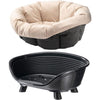 Cesto - FERPLAST - DIVANO TRONO 4 - Con cuscino - Nero