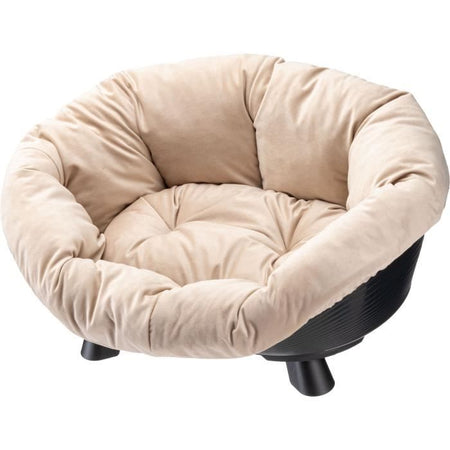 Cesto - FERPLAST - DIVANO TRONO 4 - Con cuscino - Nero