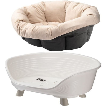 Cesto - FERPLAST - DIVANO TRONO 6 - Con cuscino - Bianco