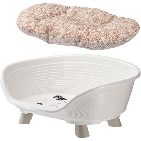 Cesto - FERPLAST - TRONO 4 - Con cuscino relax - Bianco
