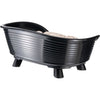 Cesto - FERPLAST - TRONO 4 - Con cuscino relax - Nero