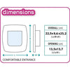 Gattaiola - FERPLAST - Swing 5 - 22,5 x 16,2 x 25,2 cm - Grigio