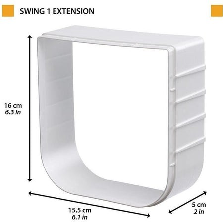 Tunnel di prolunga - FERPLAST - Per gattaiole Swing 1 - Grigio