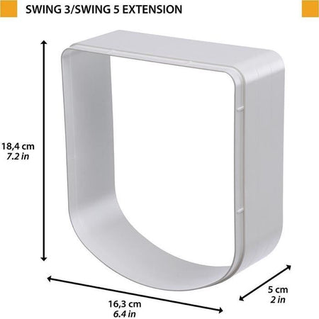 Tunnel di prolunga - FERPLAST - Per gattaiole Swing 3/5 - Grigio