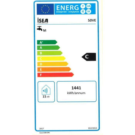 ISEA Swing Scaldabagno elettrico 100 litri - Resistenza in rame a caldo - Anodo di magnesio - Verticale
