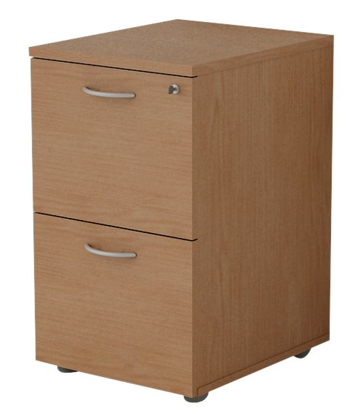 Classificatore in legno con 2 cassetti per cartelle sospese cm. 49x55x73,2h