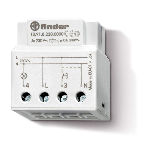 Relè a impulso Superficiale/Incasso Finder 13.91.8.230.0000 1 NA 230 V/AC 10 A 2300 VA - ElettroWatt.eu