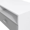 FINLANDEK Porta TV HELPPO moderno e grigio opaco - L 95 cm