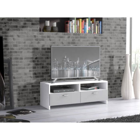 FINLANDEK Porta TV HELPPO moderno e grigio opaco - L 95 cm