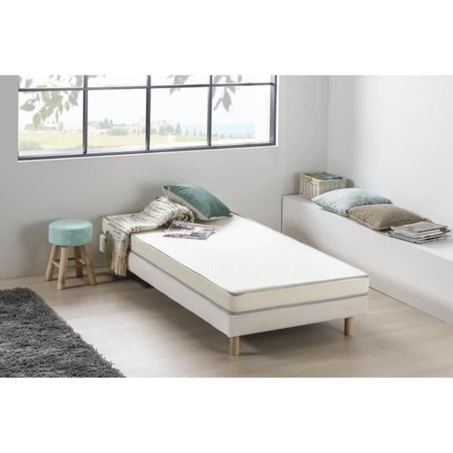 Materasso in schiuma 90 x 190 - Comfort costante - Spessore 12 cm - Consegnato arrotolato - DEKO DREAM Kietoa