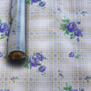 ***MEGA STOCK*** Rotolo da 20 metri (H140cm) di Tovaglia PVC telata cerata Per Casa, Sagre, Pizzerie FIORI E QUADRI BLU