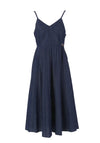 Fracomina Abito donna mini dress plisse' bluedenim