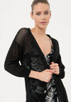Fracomina knitted cardigan black maglia donna