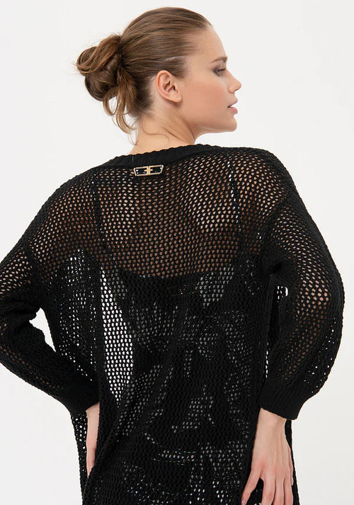 Fracomina knitted cardigan black maglia donna