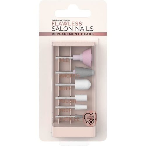 Accessori per manicure e pedicure - FINITURA IMPECCABILE - Unghie impeccabili - Set di 6 testine di ricambio