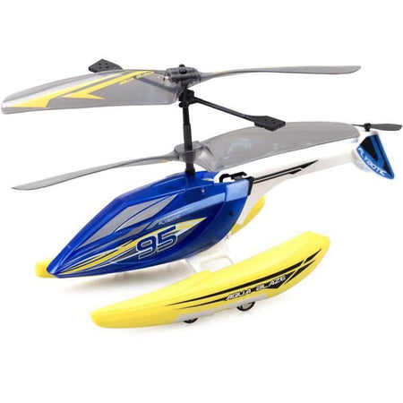 Helicóptero teledirigido - FLYBOTIC - Helico Aqua Blaze - 19 -5 cm - amarillo y negro - 8 aos