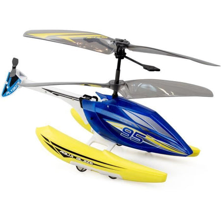 Elicottero telecomandato - FLYBOTIC - Helico Aqua Blaze - 19 -5 cm - giallo e nero - 8 anni