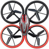 Drone telecomandato - FLYBOTIC - Letto drone paraurti - 17 cm - rosso e nero - 8 anni